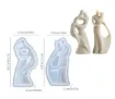 molde silicona para velas resina epoxi modelo pareja 2 piezas medida 107x57mms 0
