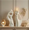molde silicona para velas resina epoxi modelo pareja 2 piezas medida 107x57mms 1