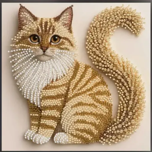 set pintura diamantes art gem 5d lamina 25x25cms modelo gato 0