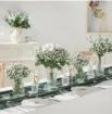 ramo flores artificiales glicina x5 varas 30cms color blanco 6