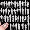 figuras humanas resina abs para maquetas escala 1 50 75 25 30mms por 25 unidades color blanco 0