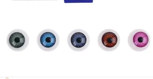 ojos realistas plastico 3d 12mms para peluches amigurumis x10 unidades surtidas 0