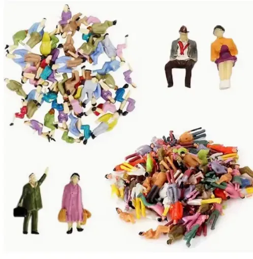 figuras humanas resina abs para maquetas escala 1 75 24mms por 25 unidades pintados 0