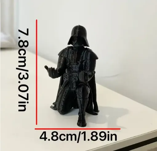 pieza impresion 3d abs modelo portalapices dark vader medida 48x55x78mms color negro 0