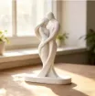 pieza impresion 3d abs modelo pareja amantes medida 110x45x160mms color blanco 2