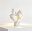 pieza impresion 3d abs modelo pareja beso moderna medida 80x35x90mms color blanco 0
