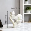pieza impresion 3d abs modelo pareja beso moderna medida 80x35x90mms color blanco 1