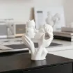 pieza impresion 3d abs modelo pareja beso moderna medida 80x35x90mms color blanco 2