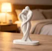 pieza impresion 3d abs modelo pareja amantes medida 110x45x160mms color blanco 3
