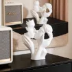 pieza impresion 3d abs modelo pareja beso moderna medida 80x35x90mms color blanco 4
