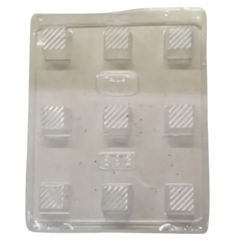 placa molde parpen cod 582 bombones cuadrados x9 0