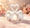pieza impresion 3d abs modelo elefantes corazon medida 75x20x70mms color blanco 0