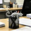 pieza impresion 3d abs modelo gato perezoso medida 97x25x60mms color gris 1