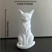pieza impresion 3d abs modelo gato sentado medida 49x55x100mms color blanco 1