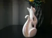 pieza impresion 3d abs modelo gato calado medida 40x30x70mms color blanco 2