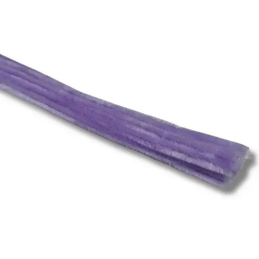 limpia pipas cheniles color 30cms x10 unidades color violeta pastel 0