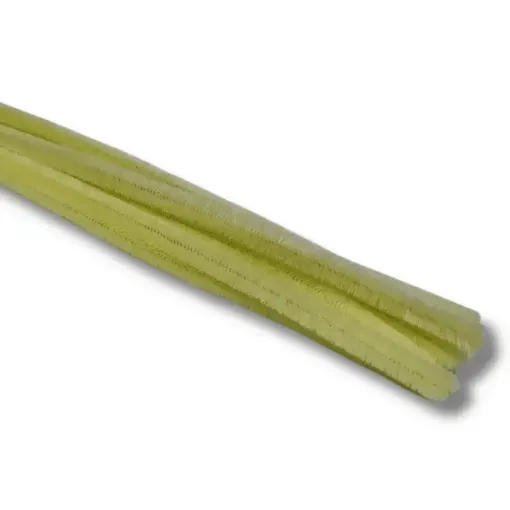 limpia pipas cheniles color 30cms x10 unidades color amarillo pastel 0