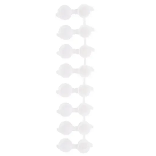 tira 8 potes godet 3ml 16x20mms para guardar pintura 23cms largo 0