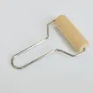 rodillo para manualidades madera 85x30mms mango acero inoxidable 15cms 0