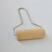 rodillo para manualidades madera 85x30mms mango acero inoxidable 15cms 1