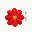 aplique parche bordado termoadhesivo para tela modelo flor 40mms set x9 multicolor 3