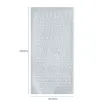 stickers adhesivos pvc impermeables plancha 22x10cms motivo letras mayusculas plata 0