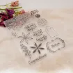 set sellos silicona plancha 21x15cms modelo tags flores 2