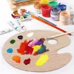 paleta madera mezcladora para oleo acrilico ovalada 24x30cms 2