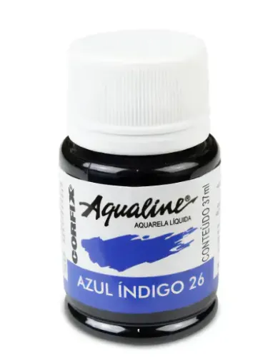 acuarela liquida profesional corfix aqualine 30ml color azul indigo 26 0
