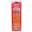 pincel escolar punta chata mango largo amarillo alamo serie h tone 054 no 14 por 6 unidades 0
