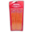 pincel escolar punta chata mango largo amarillo alamo serie h tone 054 no 2 por 12 unidades 0