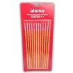 pincel escolar punta chata mango largo amarillo alamo serie h tone 054 no 0 por 12 unidades 0