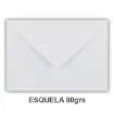 sobre blanco esquela carta 80grs medida 9 5x16 2cms alamo x20 unidades 1