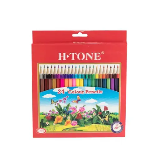 lapices color madera h tone caja 24 colores hexagonales 0