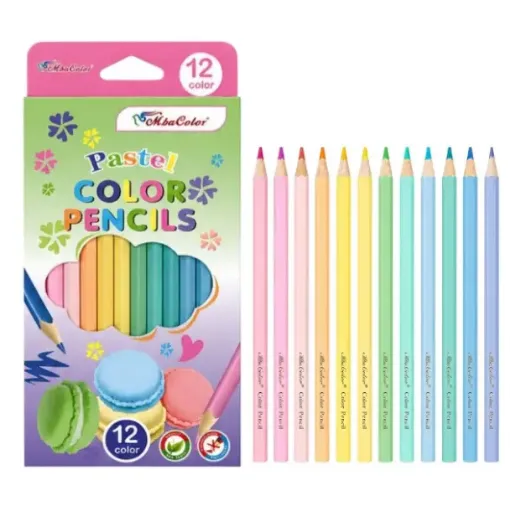 lapices color pastel h tone caja 12 colores pasteles 0