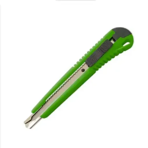 trincheta cortante cuerpo plastico cutter guia metalica alamo hoja 9mms por unidad 0