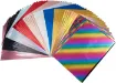 papel para estamado caliente deco foil transfer medida 290x185mms set 10 colores diferentes 3