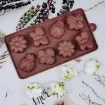 molde silicona grado alimenticio para chocolate masas jabones resina epoxi 19x10cms insectos x8 1