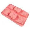 molde silicona grado alimenticio para chocolate masas jabones resina 256x167mms oso conejo mariposa 3