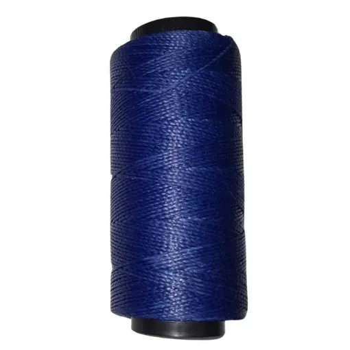 hilo cordon encerado 1mm 100 polyester 2 cabos cono 100grs 150mts cifa color 0931 azul oscuro 0