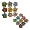 aplique parche bordado termoadhesivo para tela modelo flor 46mms set x90 multicolor 0