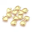 dijes acero inoxidable modelo corazon mini 10x8x0 5mms x25 color oro 18k 0