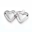 dijes acero inoxidable modelo corazon labrado 15x13x4 5mms bisagra x5 unidades color plata 1