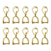 dijes colgante acero inoxidable gancho mini 4x3 5mms x10 unidades color oro 0