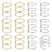 anilla triple acero inoxidable para encuadernacion 43x26mms color plata por unidad 0