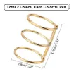 anilla triple acero inoxidable para encuadernacion 43x26mms color plata por unidad 1