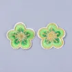 aplique parche bordado termoadhesivo para tela modelo flor 46mms set x90 multicolor 3