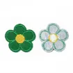 aplique parche bordado termoadhesivo para tela modelo flor 50mms set x12 multicolor 3