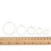argolla aro anillo acero inoxidable para copas medida 30x0 7mms x100 unidades aprox color niquel 4