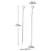 alfiler clavo perno para caravana acero ojo medida 50x0 6mm agujero 2mm x300 aprox color niquelado 4